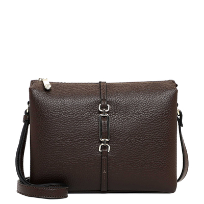 Emily & Noah Lewe Crossbody Schoudertas Medium brown
