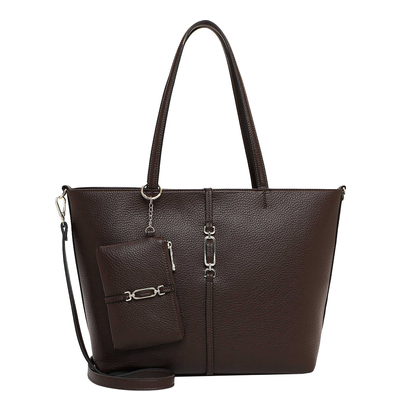 Emily & Noah Lewe Shopper Large - afneembare schouderriem - brown