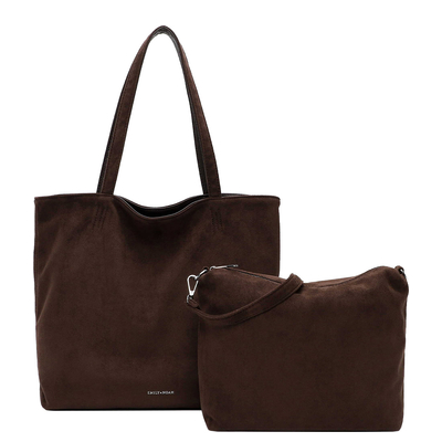 Emily & Noah Eva Shopper Large - met binnentas - afneembare schouderriem - brown