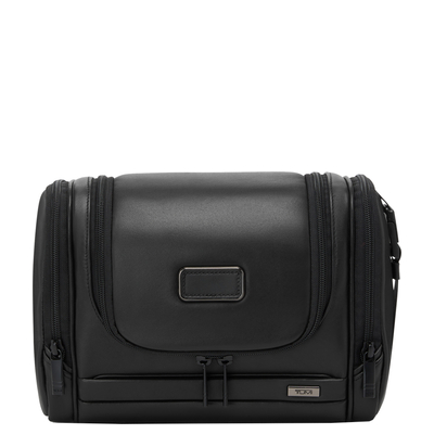 TUMI Alpha Lederen Toilettas - met ophanghaak - black