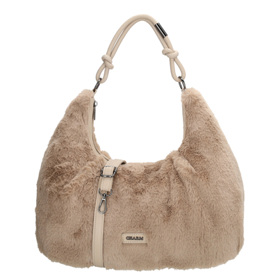 Charm London Oslo Handtas - afneembare schouderriem - taupe