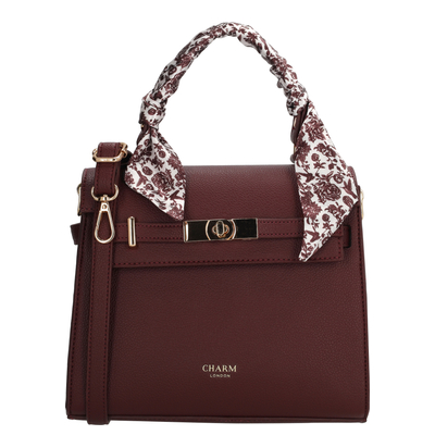 Charm London The Hamptons Handtas - afneembare schouderriem - bordeaux