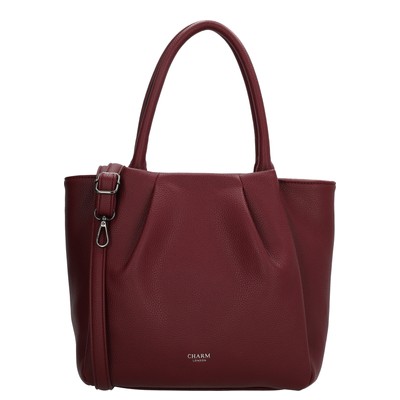 Charm London Lyon Shopper - afneembare schouderriem - bordeaux