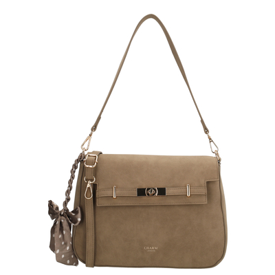 Charm London The Hamptons Village Crossbody Umhängetasche taupe