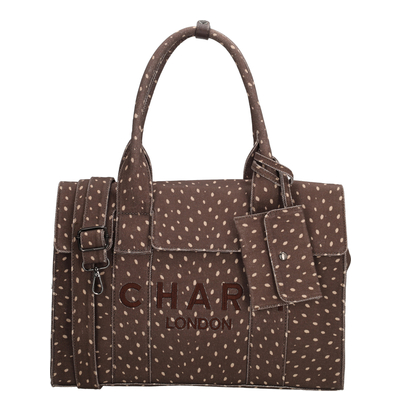 Charm London Bond Avenue Laptop-Umhängetasche - 15.6" Laptopfach - hirsch