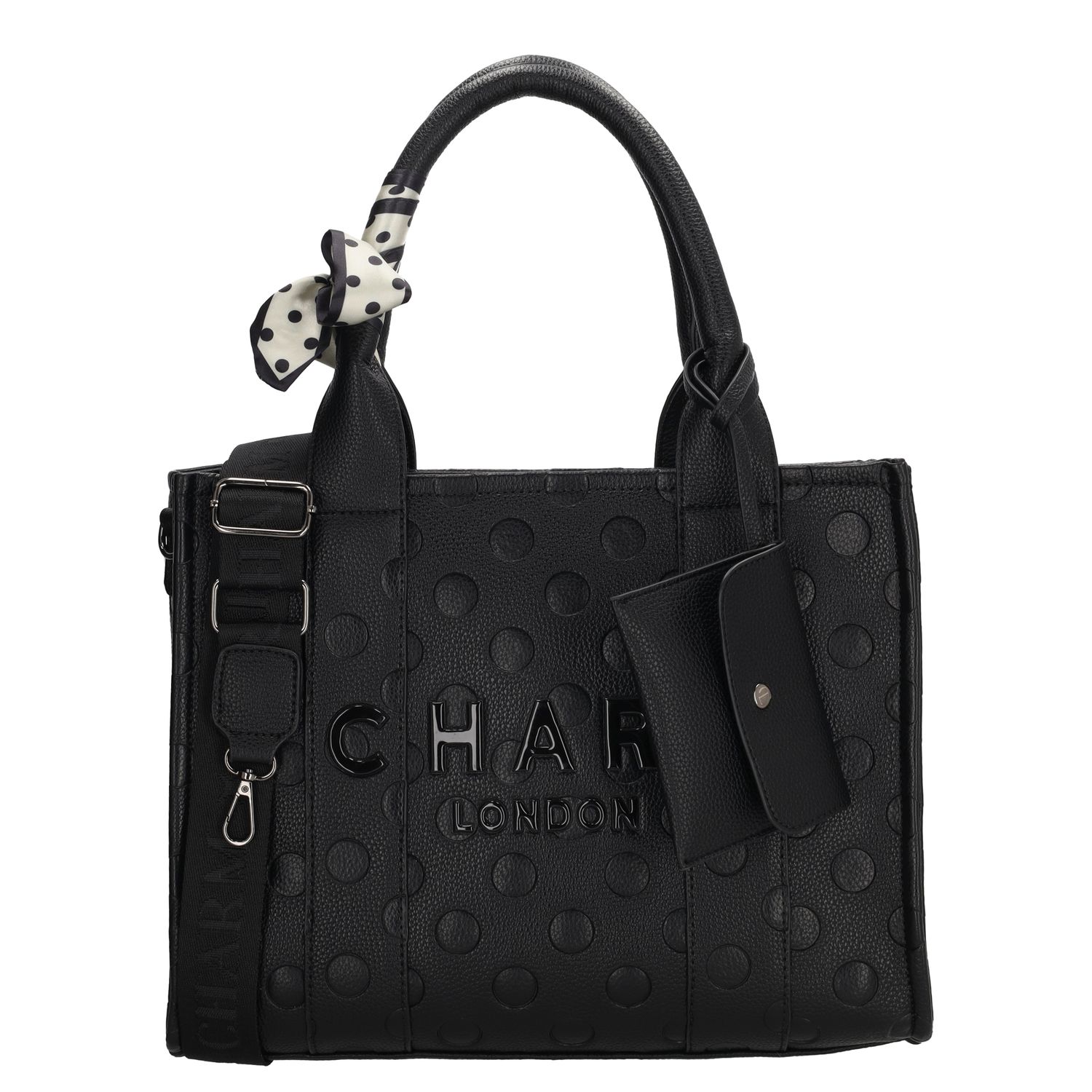 Charm London shopper zwart