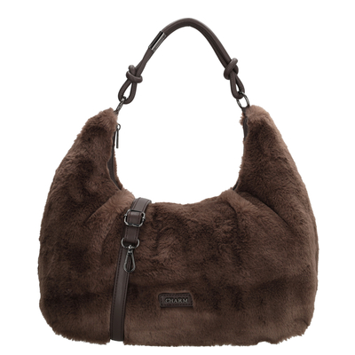 Charm London Oslo Handtas - afneembare schouderriem - mokka