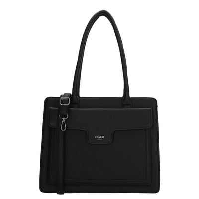 Charm London Monaco Shopper - afneembare schouderriem - zwart