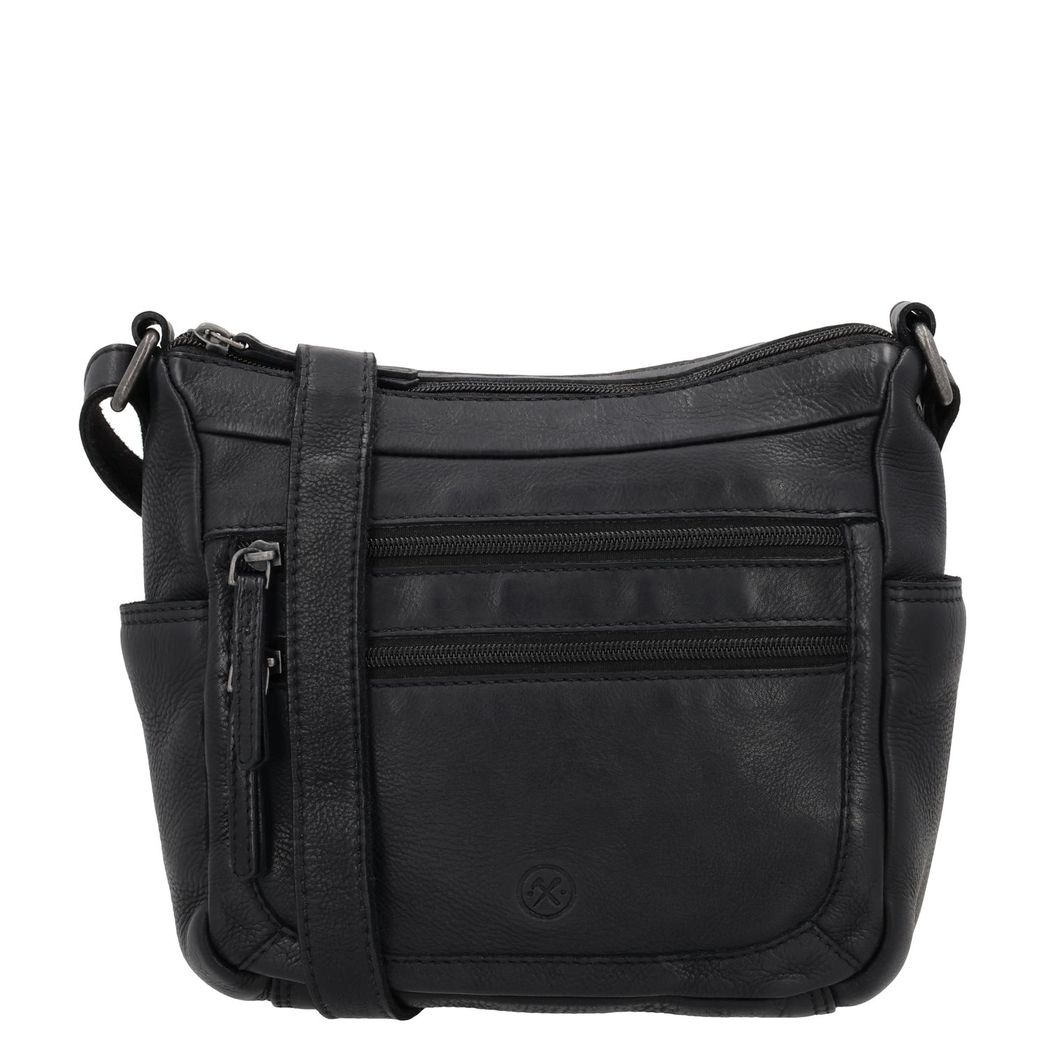 Hide & Stitches Paint Rock Crossbody Schoudertas zwart damestas