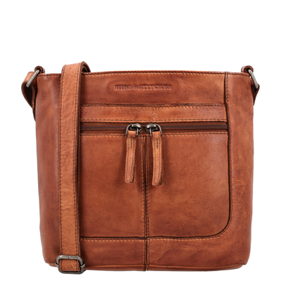 Hide & Stitches Paint Rock Crossbody cognac