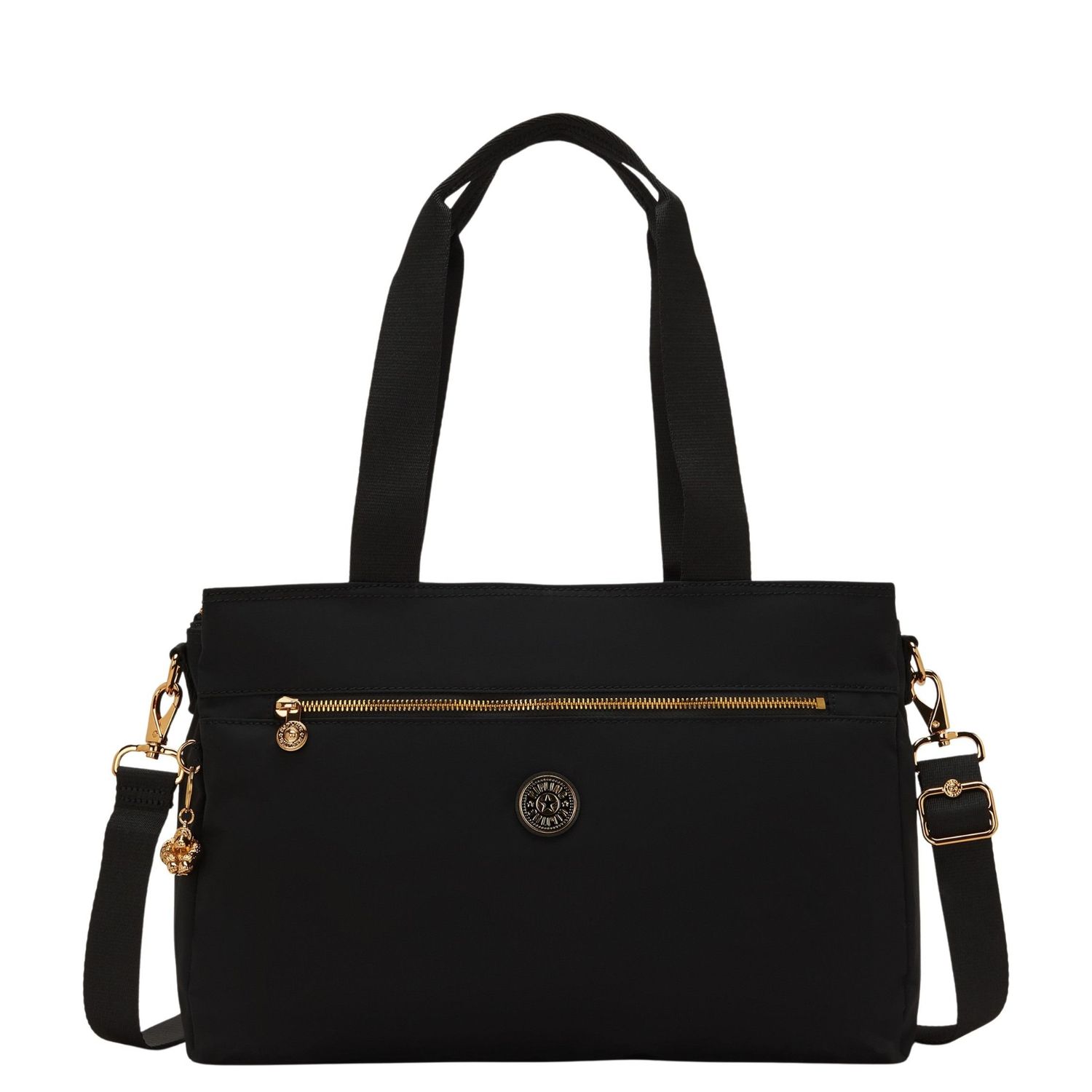 Kipling laptoptas zwart, roze, goud en multicolor