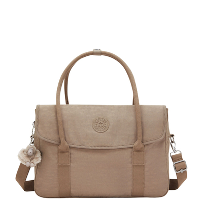 Kipling Superworker S Laptop-Umhängetasche - 13" Laptopfach - tan beige