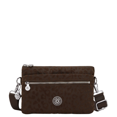 Kipling Riri Crossbody Schoudertas soft leopard blue