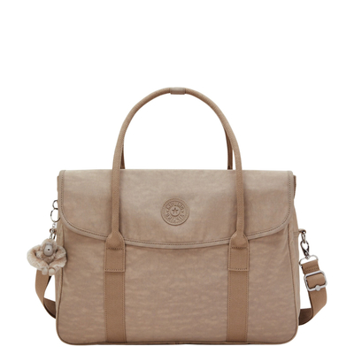 Kipling Superworker Laptop-Umhängetasche - 15" Laptopfach - tan beige