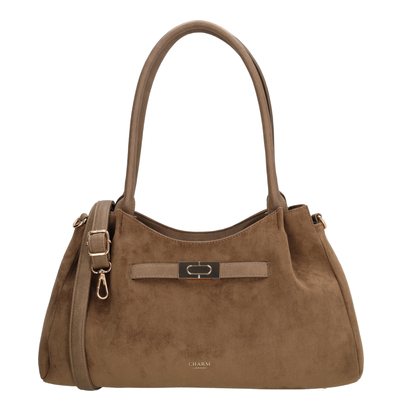 Charm London Dubai Schultertas dunkeltaupe