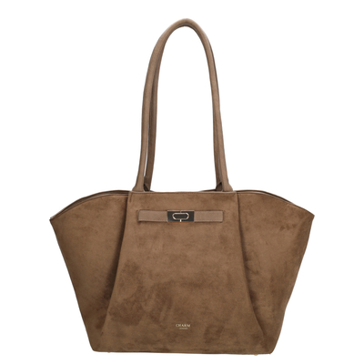 Charm London Dubai Shopper donkertaupe