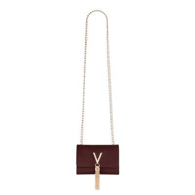 Valentino Divina Winter Crossbody Schoudertas bordeaux
