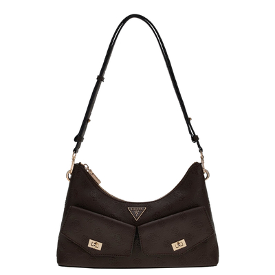Guess Blake Schoudertas brown logo