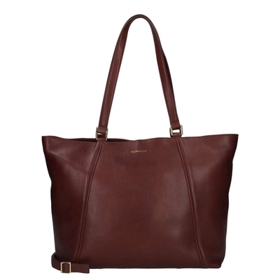 Burkely Fine Florence Shopper - 15.6" laptopvak - afneembare schouderriem - burgundy