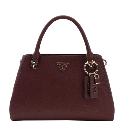 Guess Noelle II Luxury Handtasche - abnehmbarer Schulterriemen - burgundy