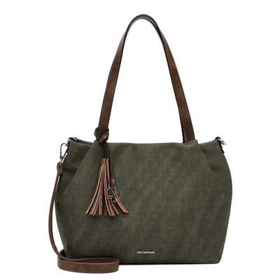 Emily & Noah Elke Schoudertas M forest/taupe