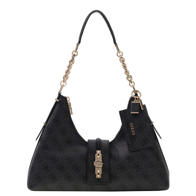 Guess Yvonne Logo Handtas coal logo