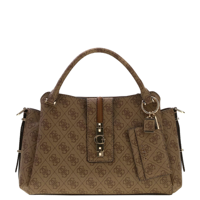 Guess Yvonne Logo Girlfriend Handtas latte logo