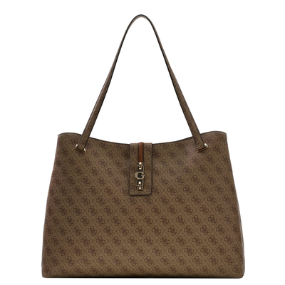 Guess Yvonne Logo Weekendtas 46 cm - 21 liter - 46x34x14 cm - latte logo