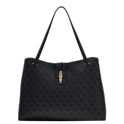 Guess Yvonne Logo Weekendtas 46 cm - 21 liter - 46x34x14 cm - coal logo
