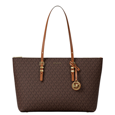 Michael Kors Quinn Schoudertas brn/acorn