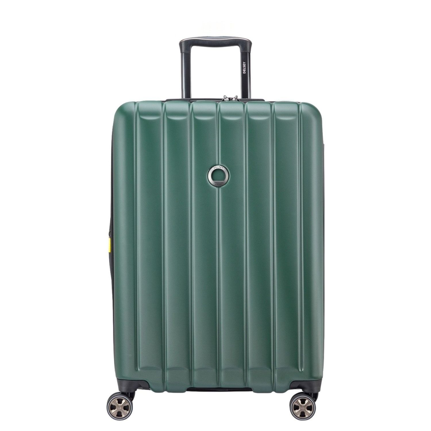 Delsey Longitude Spinner 76 cm - Uitbreidbaar 103/113 liter - 76x50x32.5/35.5 cm - groen hardcase koffer