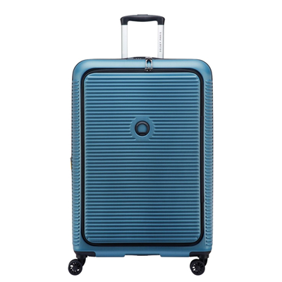 Delsey Freestyle Spinner 76 cm - mit Frontöffnung - Erweiterbar 100/109 Liter - 76x50.5x31.5/34 cm - blau