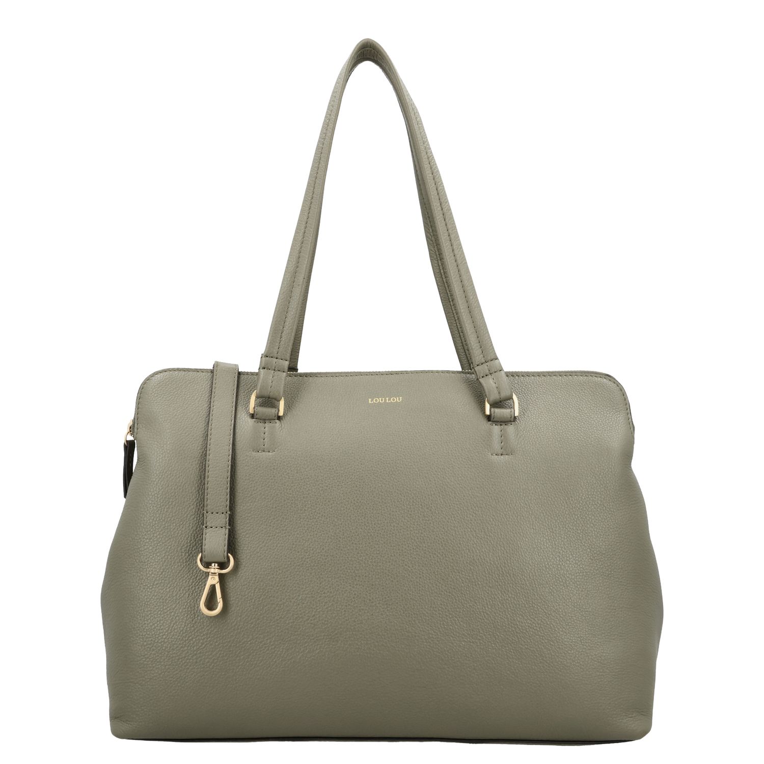 Loulou Essentiels laptoptas groen