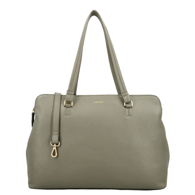 LouLou Essentiels Olivia Laptoptasche - 15.6" Laptopfach - sage