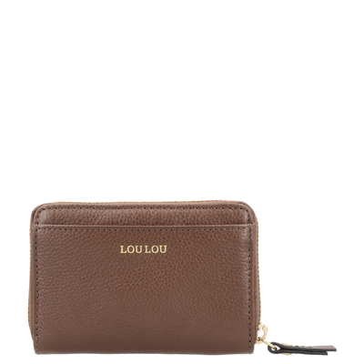 LouLou Essentiels Petite Emilie Damenportemonnaie - 4 Kartenfächer - milk chocolat