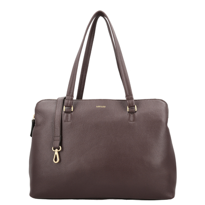 LouLou Essentiels Olivia Laptopschoudertas - 15.6" laptoptas - merlot