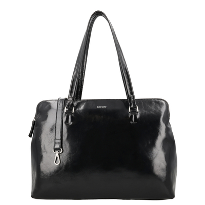 LouLou Essentiels Olivia Laptopschoudertas - 15.6" laptoptas - black