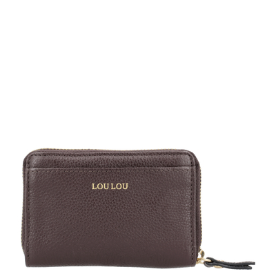 LouLou Essentiels Petite Emilie Damesportemonnee - 4 pasjes - merlot