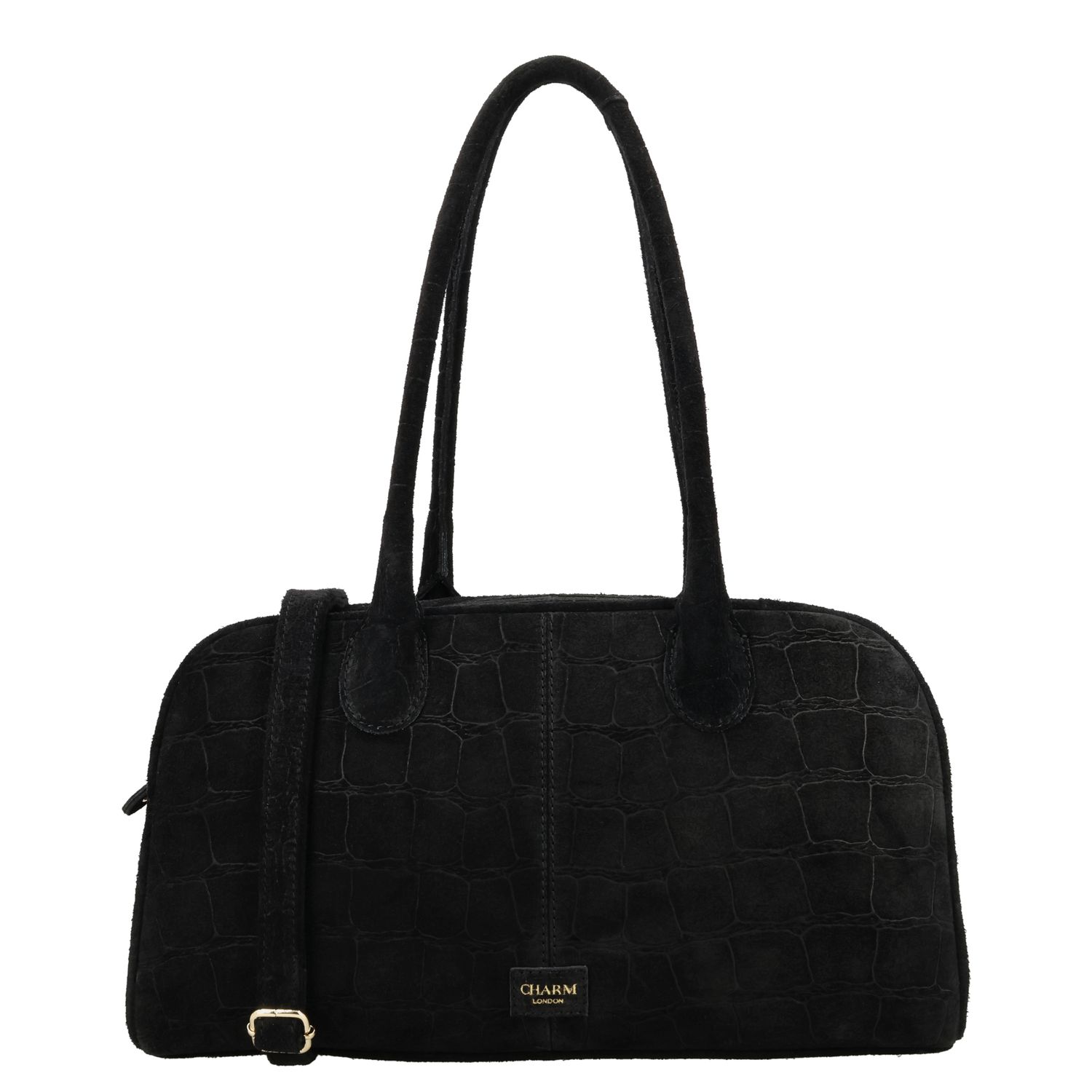 Charm London Cairo Schoudertas - afneembare schouderriem - zwart damestas