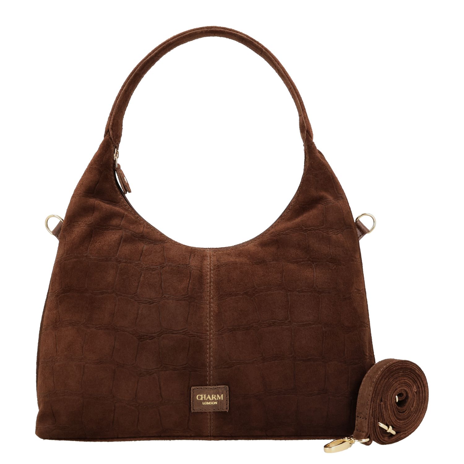 Charm London Cairo Schoudertas - afneembare schouderriem - bruin damestas