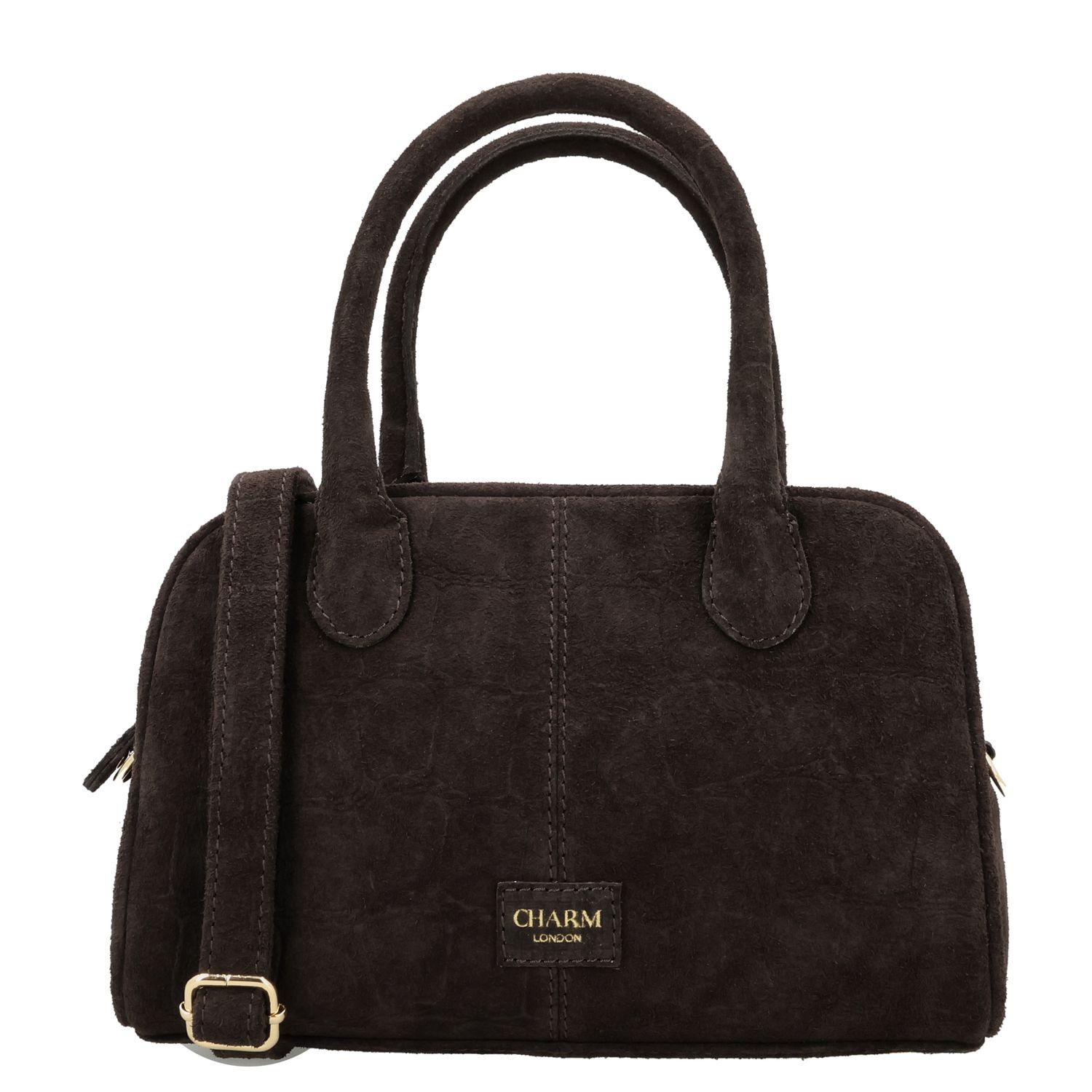 Charm London Cairo Handtas - afneembare schouderriem - donkerbruin damestas