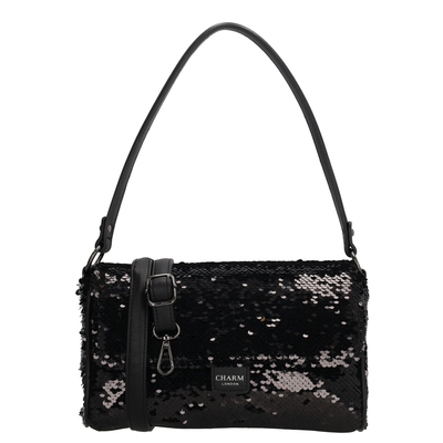 Charm London Las Vegas Crossbody-Umhängetasche - schwarz