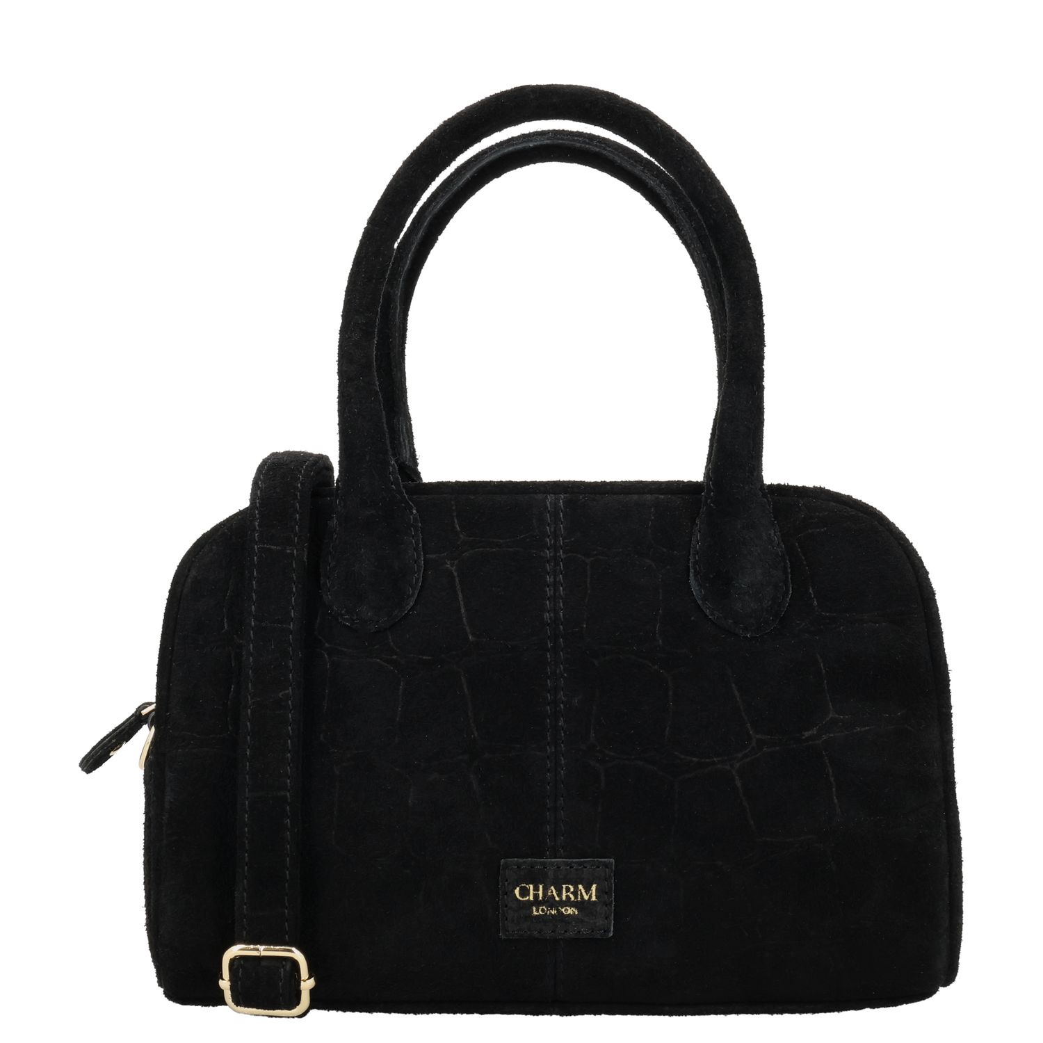Charm London Cairo Handtas - afneembare schouderriem - zwart damestas