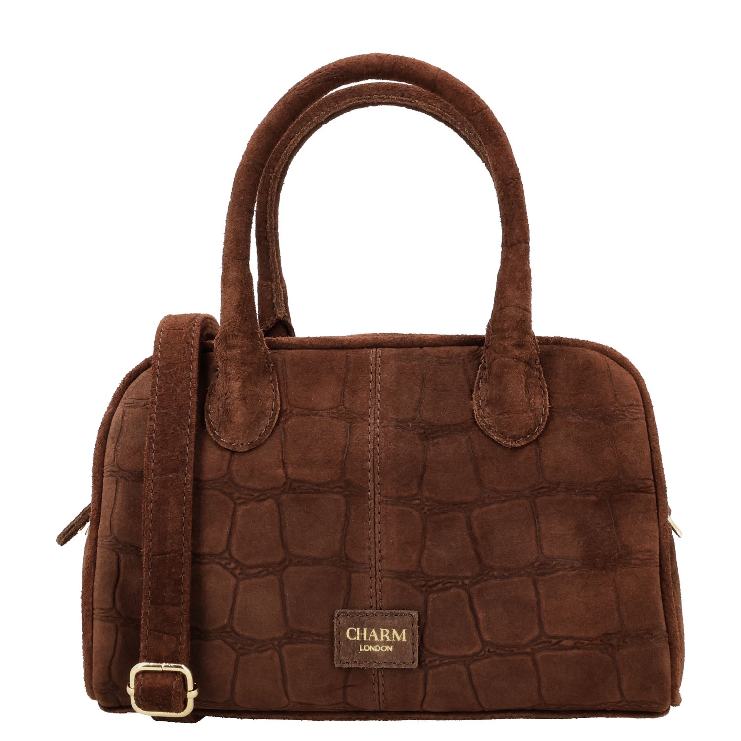 Charm London Cairo Handtas - afneembare schouderriem - bruin damestas