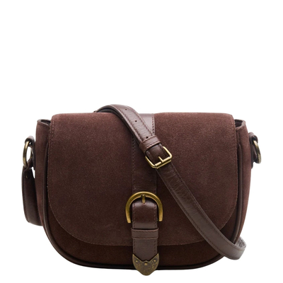 Chabo Saddle Darwin Crossbody Schoudertas cacao