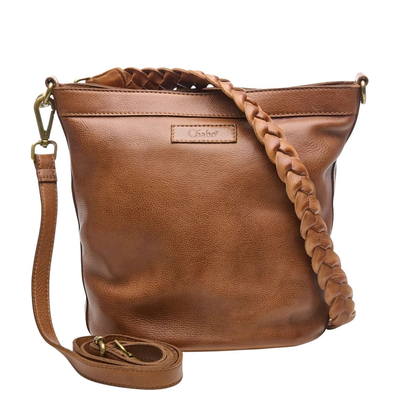 Chabo Stylish Bucket Crossbody Schoudertas camel