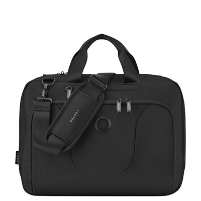 Delsey DLC 2.0 Laptop-Umhängetasche - 15.6" Laptopfach - schwarz