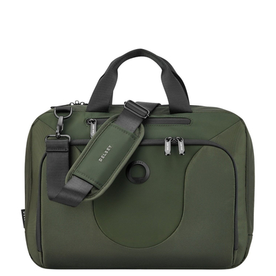 Delsey DLC 2.0 Laptop-Umhängetasche - 15.6" Laptopfach - oliv