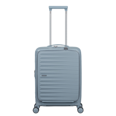 American Tourister FastForward Handgepäck Spinner 55 cm - Erweiterbar 37/44 Liter - 55x40x20/23 cm - steel blue