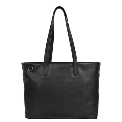 Plevier Catz Laptopschoudertas - 16" laptopvak - afneembare schouderriem - zwart